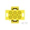 Te Connectivity Push-In Wire Connector, Yellow, Nylon Insulation, 600 V AC 1-480704-4 - alternate 5